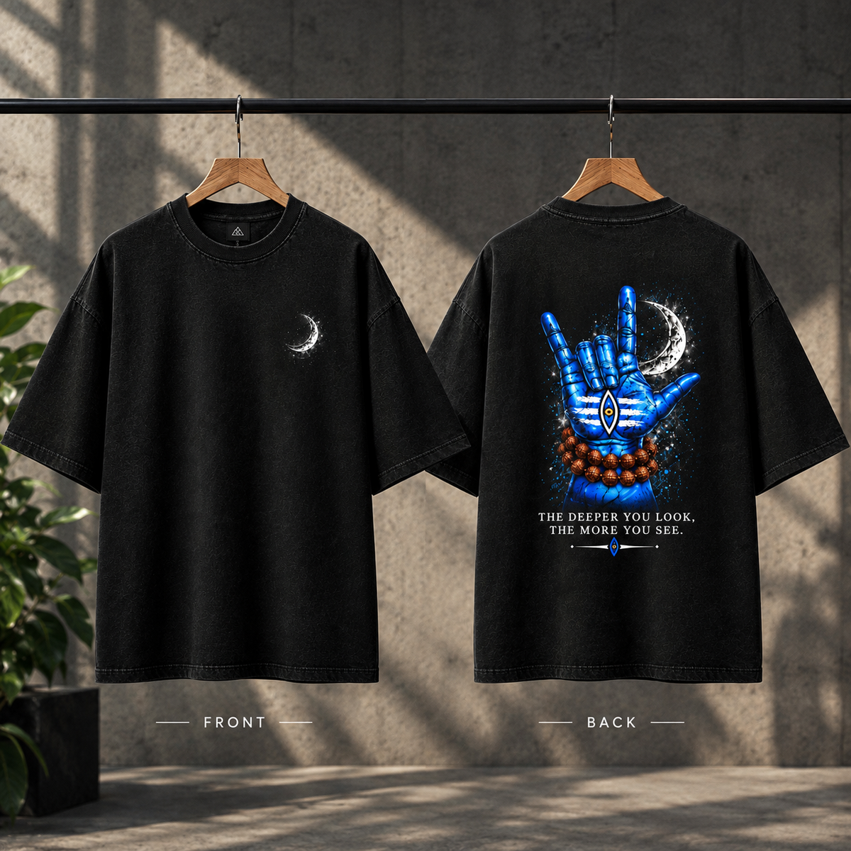 THE DEEPER YOU LOOK — Oversized Graphic T-Shirt |