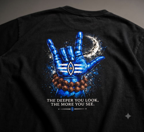 THE DEEPER YOU LOOK — Oversized Graphic T-Shirt |