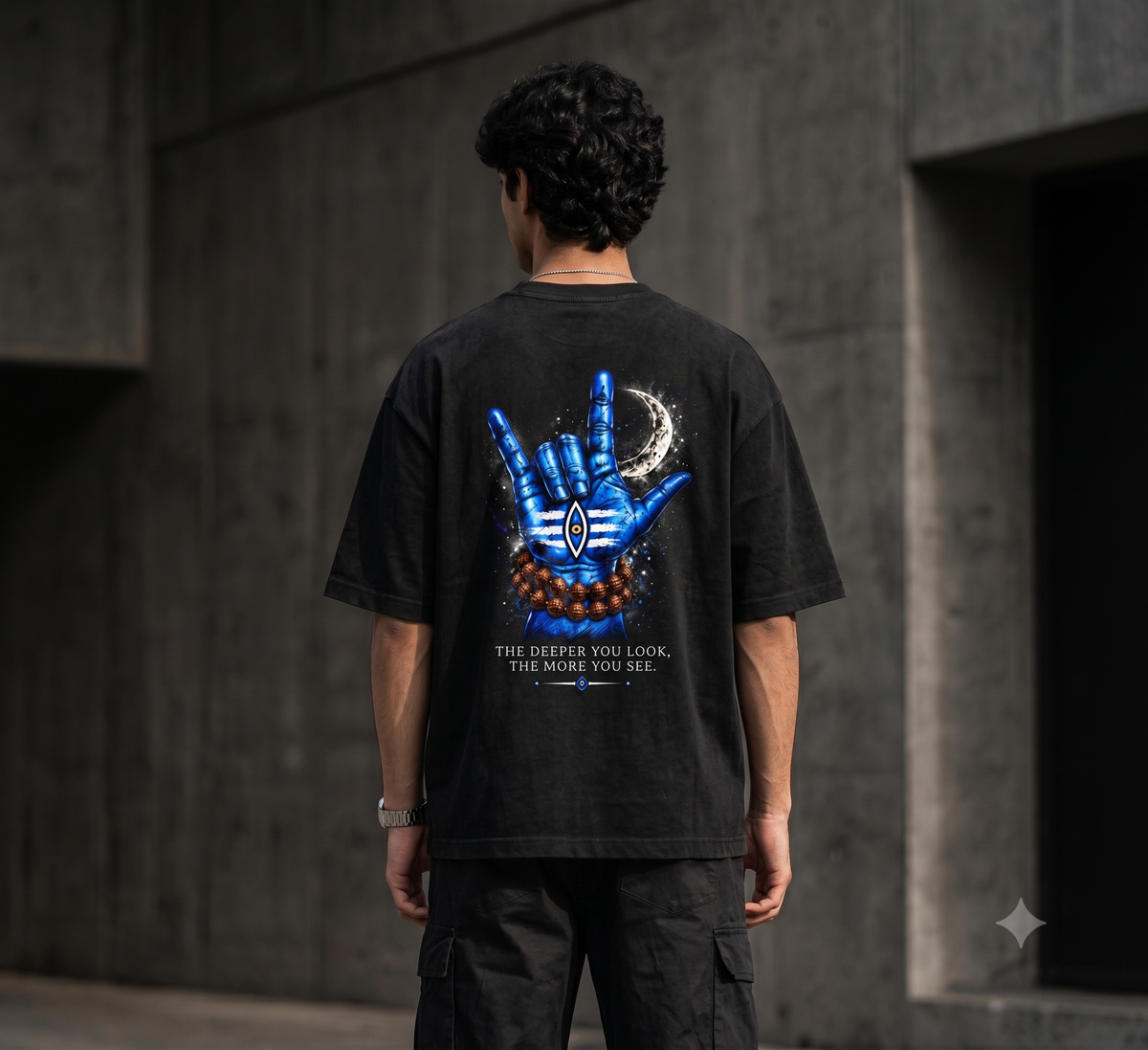 THE DEEPER YOU LOOK — Oversized Graphic T-Shirt |