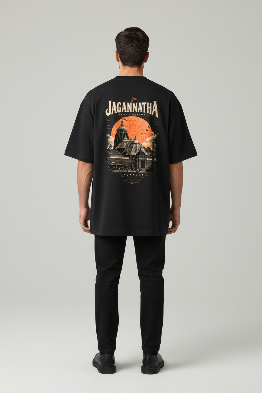 Jagannatha Oversized T-shirt Back Design View