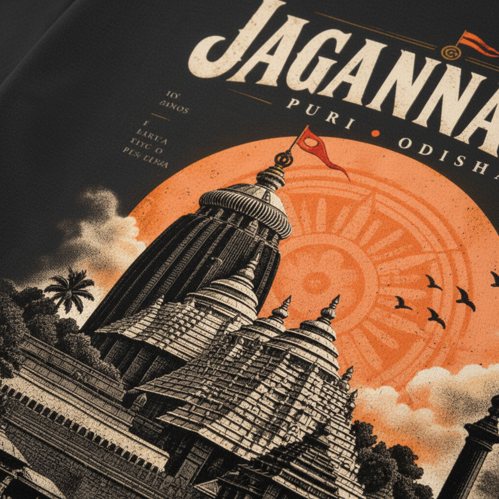 Jagannatha T-shirt Back Graphic Close-up
