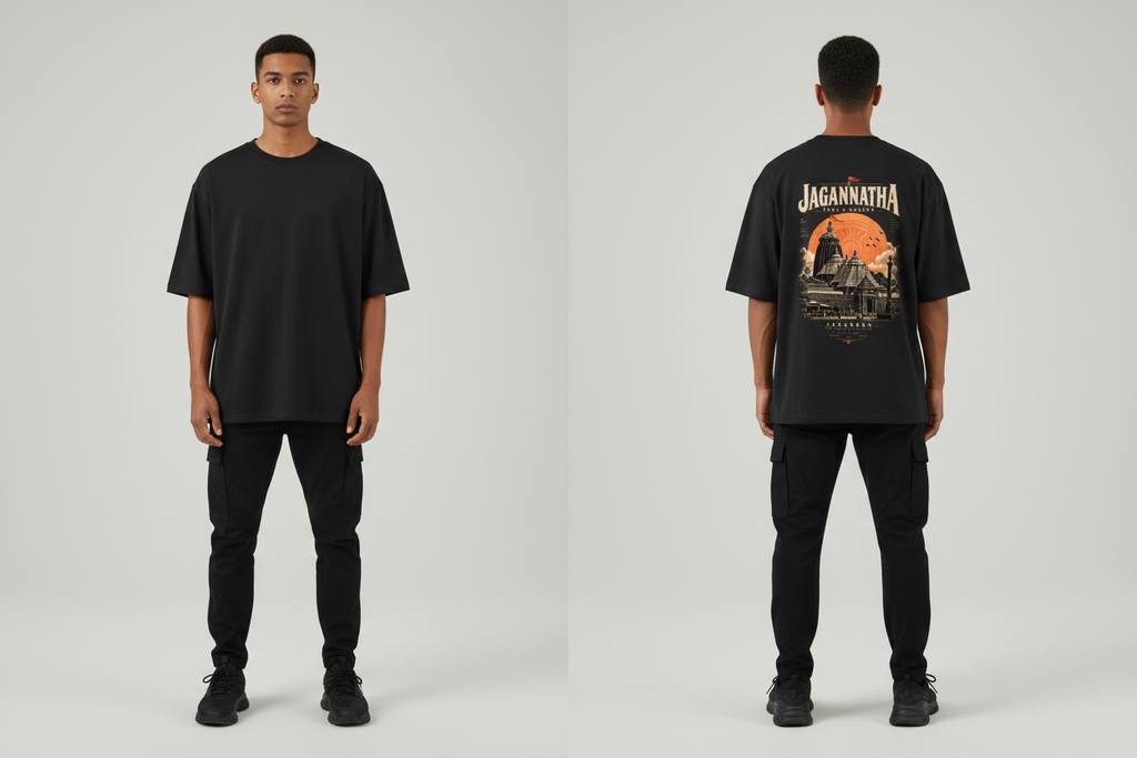 Jagannatha T-shirt Front Back Comparison