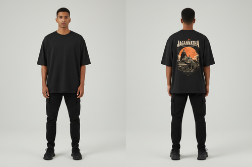 Jagannatha T-shirt Front Back Comparison