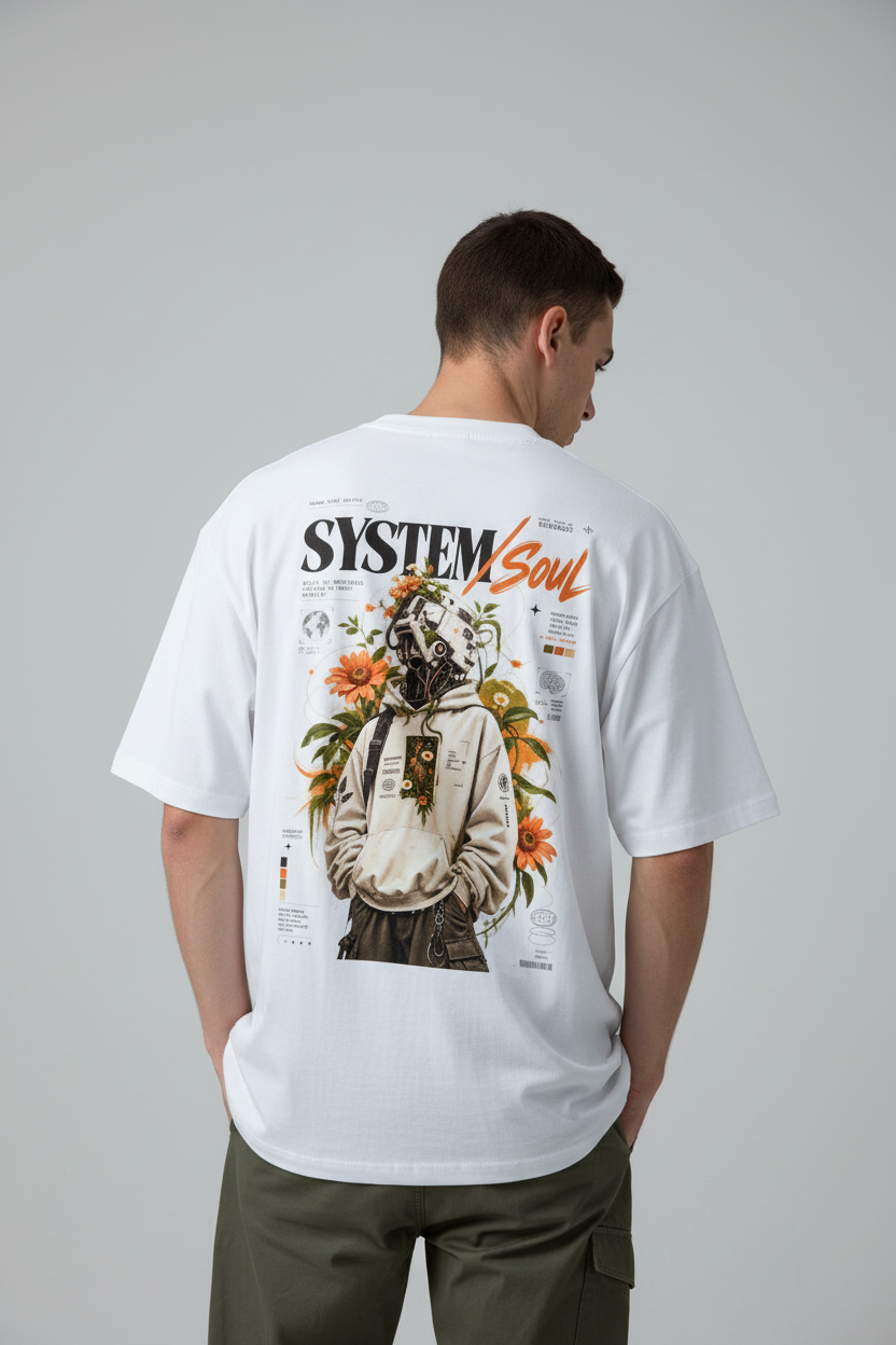 SYSTEM/SOUL Back Mockup on Model